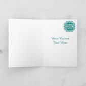 BEST MAM aangepaste monogram wenskaart Notitiekaartje (Binnen)