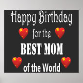 Best mam Birthday Design Poster (Voorkant)