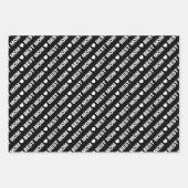 Best mam Black and White Wrapping Paper Sheets (Voorkant 3)