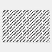 Best mam Black and White Wrapping Paper Sheets (Voorkant 2)