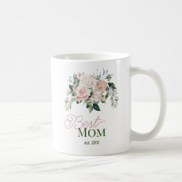 Best mam Blush Pink Waterverf Floral Koffiemok