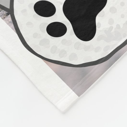Best mam by Par Paw Print Golf Fleece Blanket Deken (Hoek)