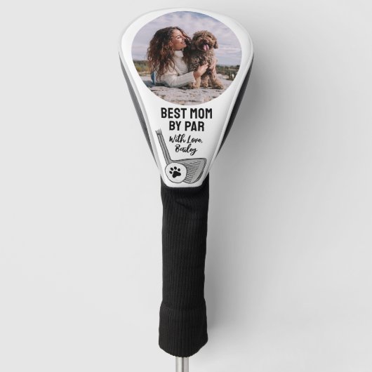 Best mam by Par Pet Photo Paw Print Golfheadcover (Voorkant)