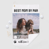 Best mam by paw Print Golf Golfhanddoek (Insitu)