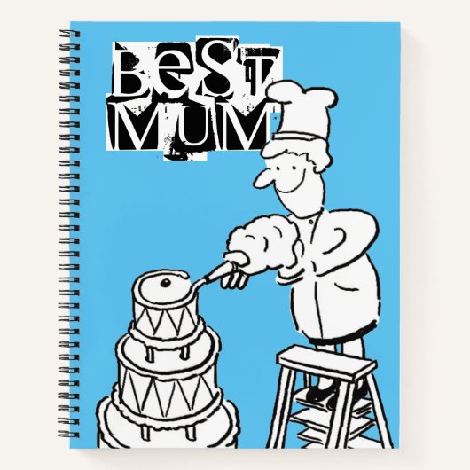 Best mam Cake Maker Decorting Giant Cake Notitiebo Notitieboek (Voorkant)