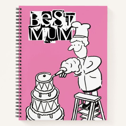 Best mam Cake Maker Decorting Giant Cake Notitiebo Notitieboek (Voorkant)