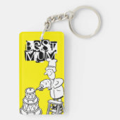 Best mam Cake Maker Decorting Giant Cake Sleutelha Sleutelhanger (achterkant)