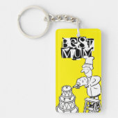 Best mam Cake Maker Decorting Giant Cake Sleutelha Sleutelhanger (Voorkant)