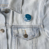 Best mam citeerde floral blue Button (In situ)