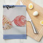 Best mam Cute Cat tekening Art Kitchen Tea Towel Theedoek (Quarter Fold)