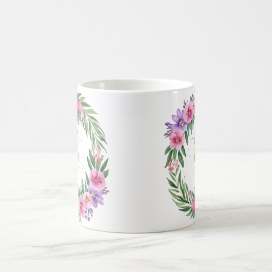 Best mam Ever Beauful Floral Koffiemok (Center)