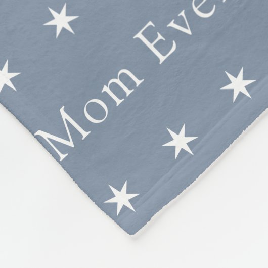 Best mam Ever Blue Photo Moederdag Fleece Deken (Hoek)