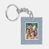 Best mam Ever Blue Photo Moederdag Sleutelhanger (Voorkant Links)