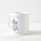 Best mam Ever Blue White Koffiemok (Voorkant links)