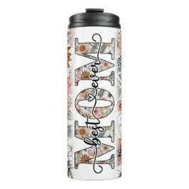 Best Mam Ever Boho Floral Thermosbeker