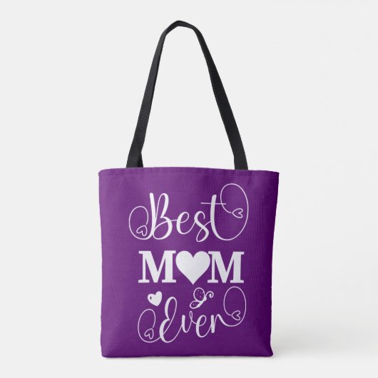 Best mam Ever Canvas tas (Achterkant)
