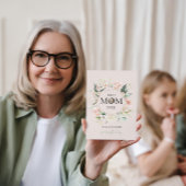 Best mam Ever-Colorful Floral Wreath Feestdagenkaart