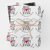 Best mam Ever Custom Black White Inpakpapier Vel (In situ)