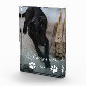 Best mam Ever Custom Dog Photo Block Fotoblokken (Rechts)