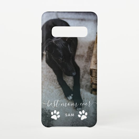 Best mam Ever Custom Dog Photo Samsung Galaxy Hoesje (Achterkant)