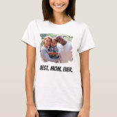 Best mam Ever Custom Family Foto Moederdag T-shirt (Voorkant)