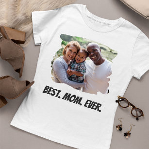 Best mam Ever Custom Family Foto Moederdag T-shirt