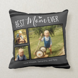 Best mam Ever Custom Photo Collage Sierkussen