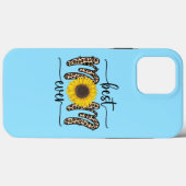 Best mam Ever Cute Sunflower Blue Case-Mate iPhone Case (Achterkant (horizontaal))
