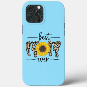Best mam Ever Cute Sunflower Blue Case-Mate iPhone Case