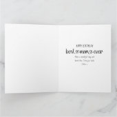 Best mam Ever Cute Typografie 3 Foto Kaart (Binnen)