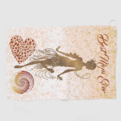 Best mam Ever Dancer Spiral Heart Moederdag Fun Golfhanddoek (Horizontaal)