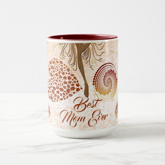 Best mam Ever Dancer Spiral Heart Moederdag Fun Mok (Midden)