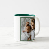 Best mam Ever Elegant Botanical Photo Moederdag Tweekleurige Koffiemok (Voorkant rechts)