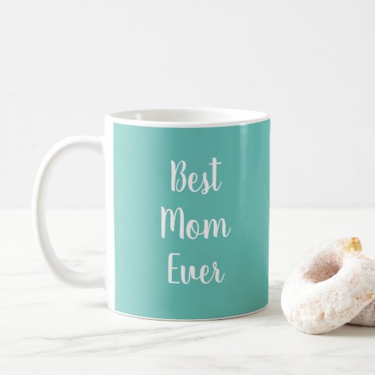Best mam Ever Elegant Sjabloon Typografie Koffiemok (Met donut)