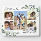 Best mam Ever Eucalyptus Photo Collage Fotoplaat (Voorkant)