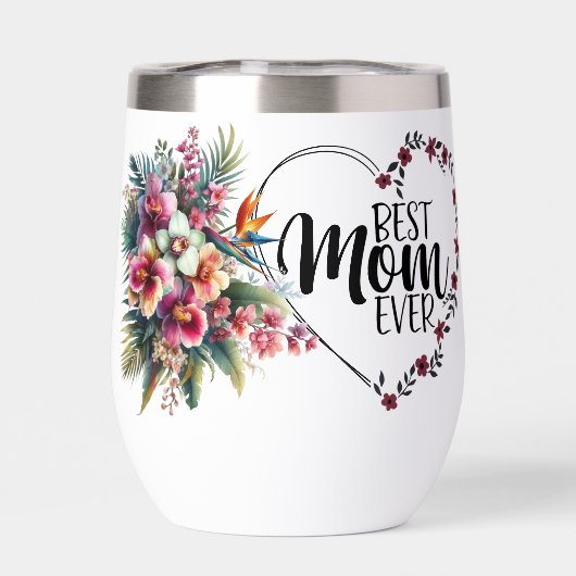 Best mam Ever Floral (Achterkant)