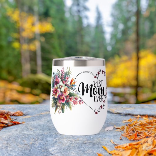 Best mam Ever Floral (Buiten (Gedraaid)  )