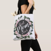 Best mam Ever Floral Foto Canvas tas (Dichtbij)
