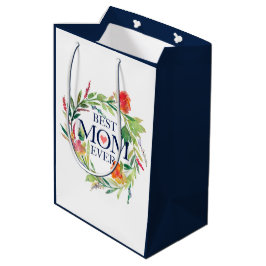 Best mam Ever Flowers Bouquet Design Medium Cadeauzakje