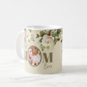Best Mam Ever Foto Floral Mok (Voorkant links)
