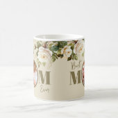 Best Mam Ever Foto Floral Mok (Center)