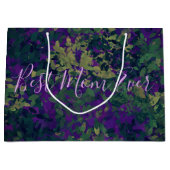 Best mam Ever Garden Floral Hand Schilderd Groot Cadeauzakje (Voorkant)