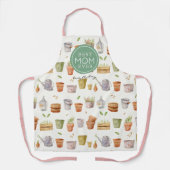 Best mam Ever Gardening Tool Pattern Apron Schort (Voorkant)