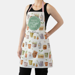 Best mam Ever Gardening Tool Pattern Apron Schort