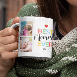 Best mam Ever Gift Photo Koffiemok<br><div class="desc">De persoonlijke mok van de mama koffie met de tekst "beste mama ooit" en de datum. Plus 8 familiefoto's zodat je je kunt aanpassen met je eigen foto's,  zodat dit een extra speciale mam cadeau is.</div>