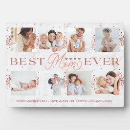 Best mam Ever Glitter 8 Photo Collage Moederdag Fotoplaat