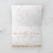 Best mam Ever Gold Glitter 8 Photo Collage Kaart (Binnen)
