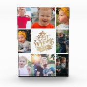 Best mam Ever Gold letterin Custom Collage Photo B Fotoblokken (Voorkant)