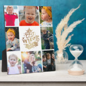 Best mam Ever Gold Photo Collage Gift Plaque Fotoplaat (Zijkant)