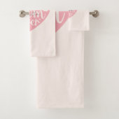 Best mam Ever Heart Bad Handdoek (Insitu)